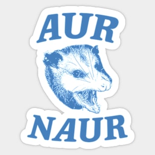 Aur Naur Shirt, Possum Weird Opossum Funny Trash Panda Sticker